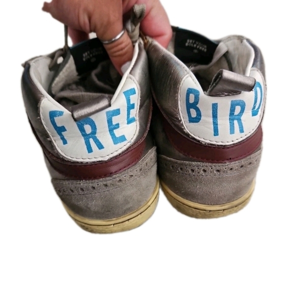 Freebird Womens Metallic 516 Distressed Leather Shoe 7 - Picture 4 of 13